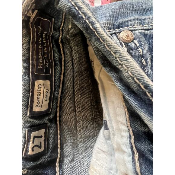 Fashion Nova Light Wash Skinny Jeans With Rips Size 9/29 - Picture 4 of 6